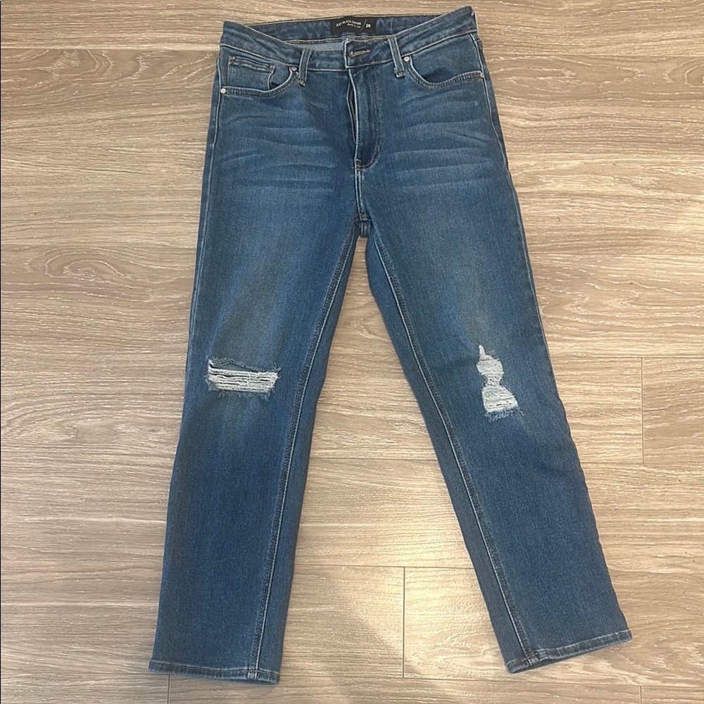 Women's Blue Distressed Jeans